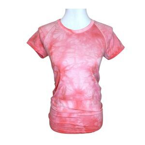 Lululemon Swiftly Tech Short Sleeve Shirt 2.0 Marble Dye Raspberry Cream Size 6